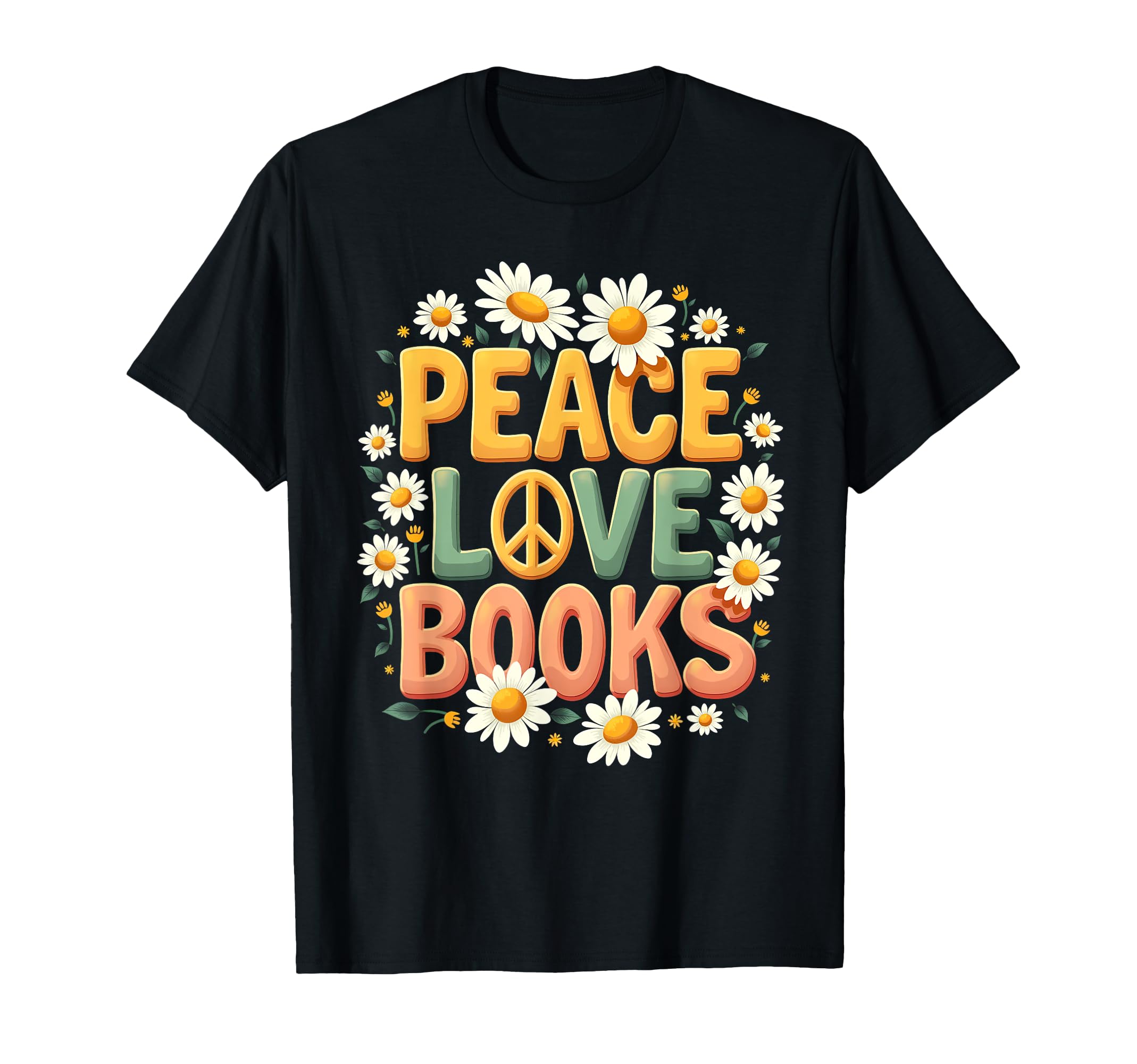 Peace Love Books Librarian Teacher Life T-Shirt - Unique Graphic Men Women - T-Shirt, Sweatshirt, Hoodie