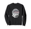 Hedgehog Love Books Glasses Nerd Sweatshirt - Streetwear Style for Adults - T-Shirt, Sweatshirt, Hoodie