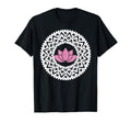 Lotus Flower Mandala Spiritual Zen Yoga T-Shirt - Minimalist Print Unisex - T-Shirt, Sweatshirt, Hoodie