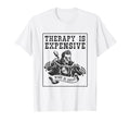 Wind Is Cheaper Than Therapy Funny Biker T-Shirt - Minimalist Print Unisex - T-Shirt, Sweatshirt, Hoodie