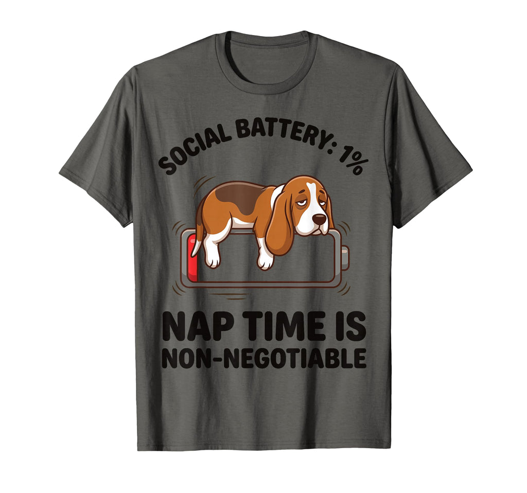 Funny Introvert Beagle Dog Social T-Shirt - Unique Graphic for Adults - T-Shirt, Sweatshirt, Hoodie