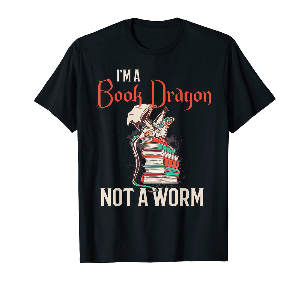 Im Book Dragon Not Worm Love Reading T-Shirt - Aesthetic Graphic Unisex - T-Shirt, Sweatshirt, Hoodie