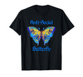 Colorful Anti Social Butterfly T-Shirt - Fun Novelty Design Unisex - T-Shirt, Sweatshirt, Hoodie