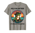 Hold Partner Im Overstimulated T-Shirt - Aesthetic Graphic for Adults - T-Shirt, Sweatshirt, Hoodie