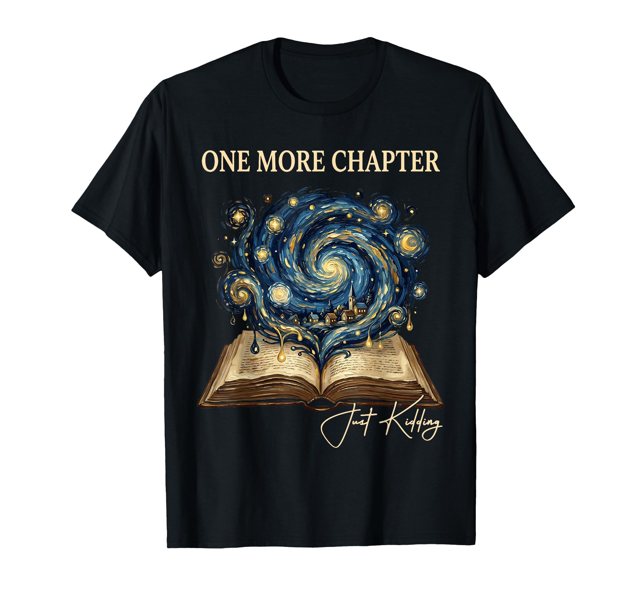 Reading Outfit Van Gogh Parody One More T-Shirt - Graphic Print for Adults - T-Shirt, Sweatshirt, Hoodie