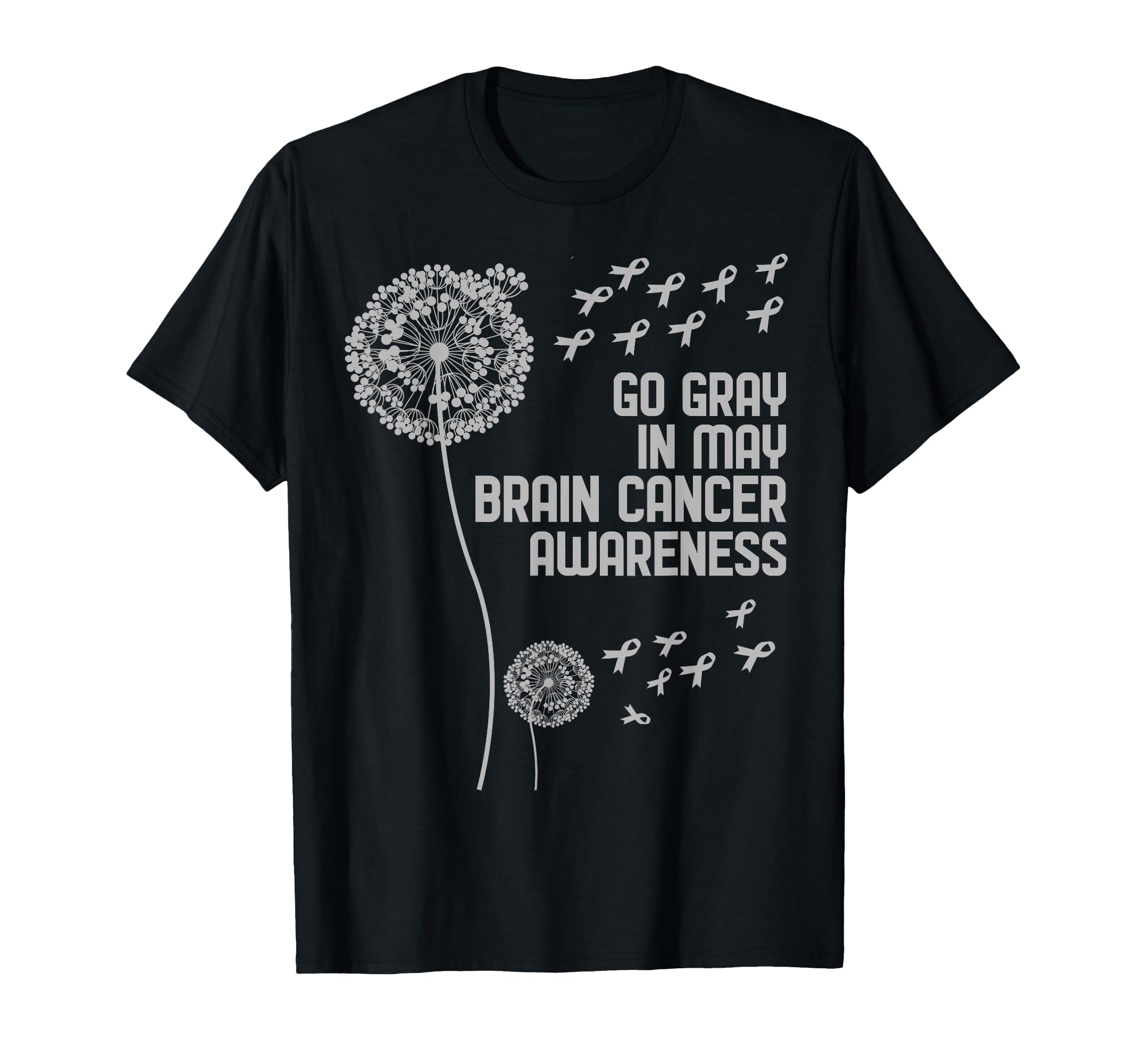 Brain Cancer Awareness Wear Gray T-Shirt - Streetwear Style for Adults - T-Shirt, Sweatshirt, Hoodie