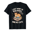 I Just Want To Read Books Drink T-Shirt - Novelty Apparel for Adults - T-Shirt, Sweatshirt, Hoodie