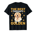 Best Therapy Is Golden Retriever Dog T-Shirt - Novelty Apparel Men Women - T-Shirt, Sweatshirt, Hoodie