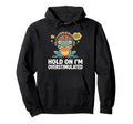 Hold Im Overstimulated Funny Adhd Frog Hoodie - Streetwear Style Unisex - T-Shirt, Sweatshirt, Hoodie