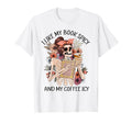 I Like My Book Spicy And My Coffee Icy T-Shirt - Minimalist Print Unisex - T-Shirt, Sweatshirt, Hoodie