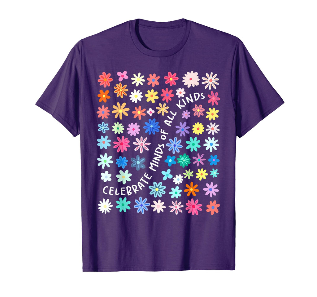 Celebrate Minds All Kinds Mental T-Shirt - Casual Everyday Wear for Adults - T-Shirt, Sweatshirt, Hoodie
