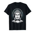 Buddha Headphones Mindfulness Music T-Shirt - Aesthetic Graphic Men Women - T-Shirt, Sweatshirt, Hoodie