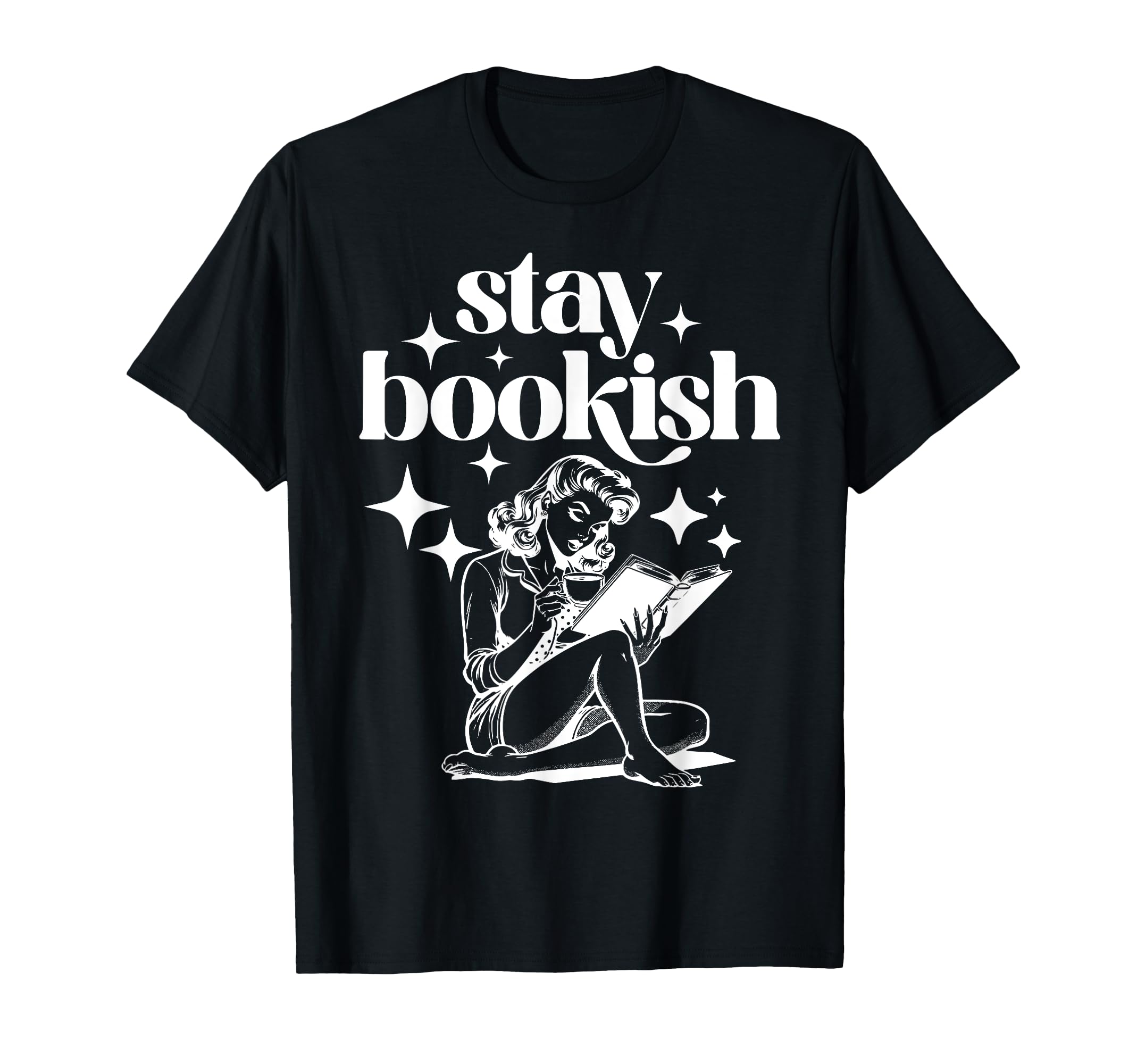 Stay Bookish Reading Book Lover T-Shirt - Aesthetic Graphic for Adults - T-Shirt, Sweatshirt, Hoodie