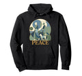 Peace Walking Monks And Aloka Dog Walk Hoodie - Graphic Print Men Women - T-Shirt, Sweatshirt, Hoodie
