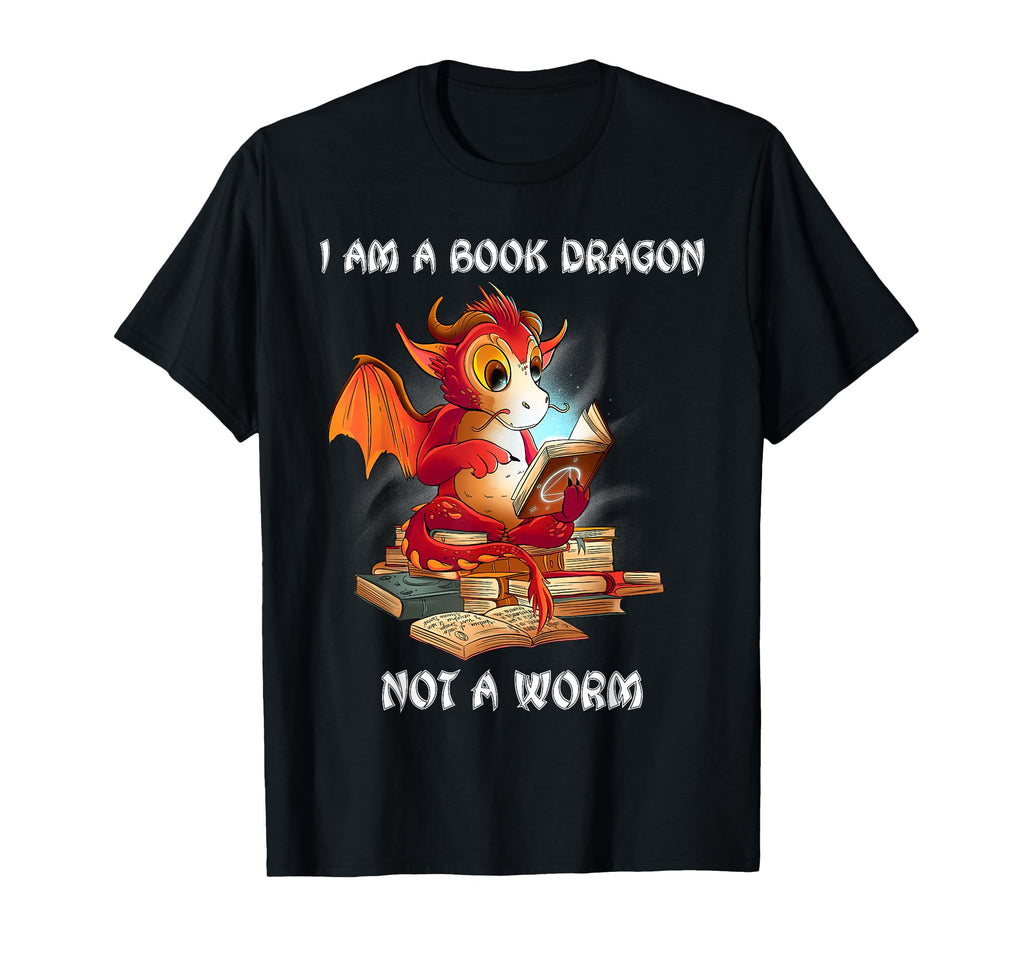 Im Book Dragon Not Bookworm T-Shirt - Fun Novelty Design for Adults - T-Shirt, Sweatshirt, Hoodie
