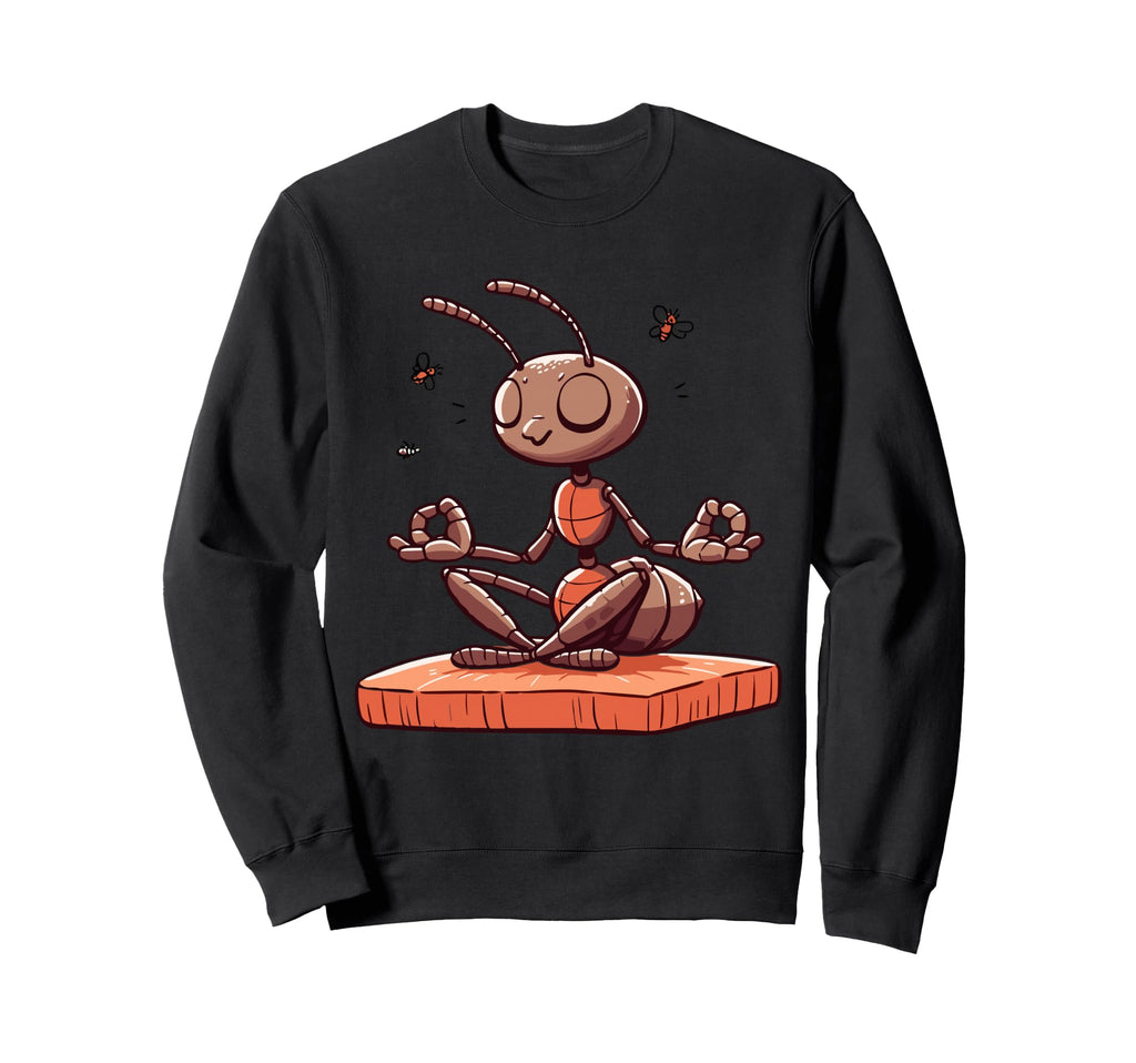 Meditation Ant Insect Yoga Pose Sweatshirt - Graphic Print Men Women - T-Shirt, Sweatshirt, Hoodie