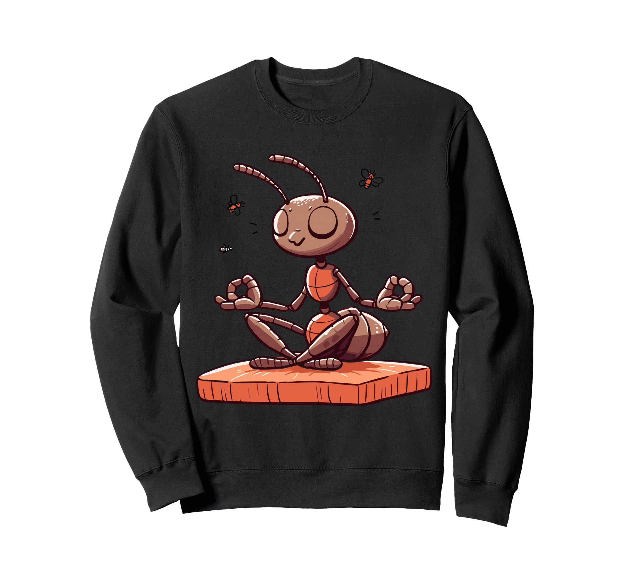 Meditation Ant Insect Yoga Pose Sweatshirt - Graphic Print Men Women - T-Shirt, Sweatshirt, Hoodie