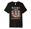 Books Are Magic Book Dragon Reading T-Shirt - Aesthetic Graphic Unisex - T-Shirt, Sweatshirt, Hoodie