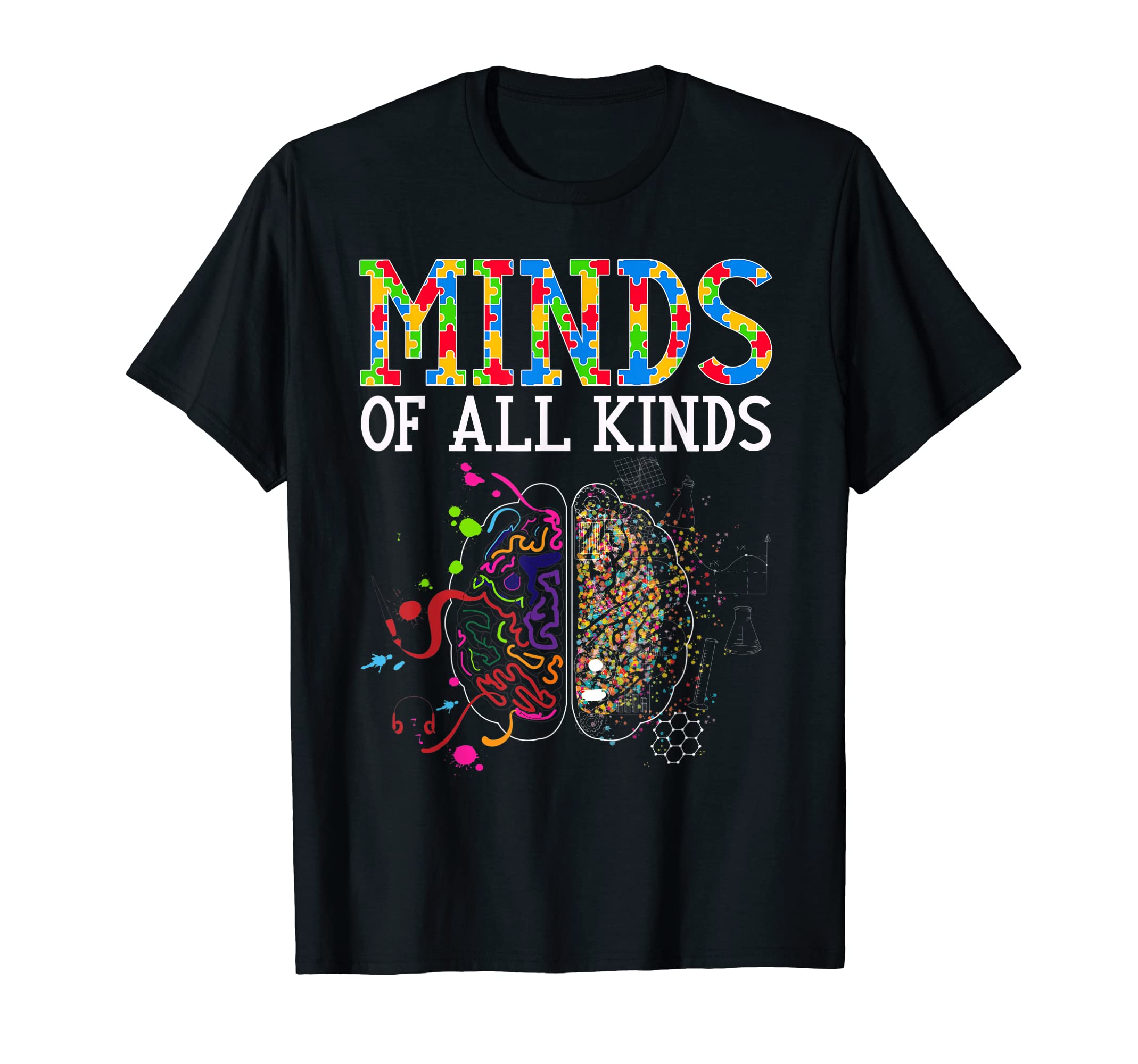 Neurodiversity Brain Adhd Autism T-Shirt - Fun Novelty Design Unisex - T-Shirt, Sweatshirt, Hoodie