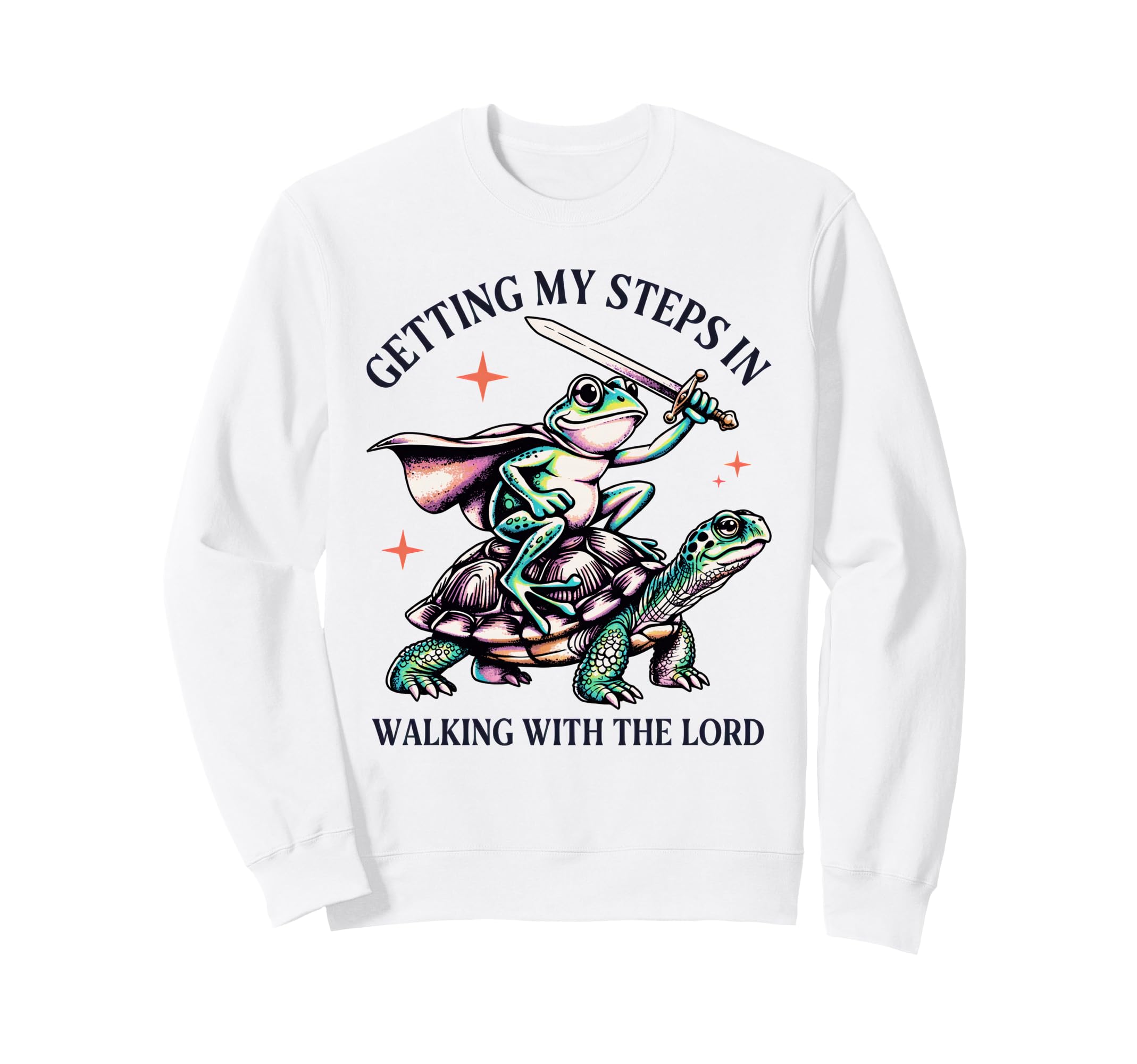 Getting My Steps Walking Lord Frog Sweatshirt - Novelty Apparel for Adults - T-Shirt, Sweatshirt, Hoodie