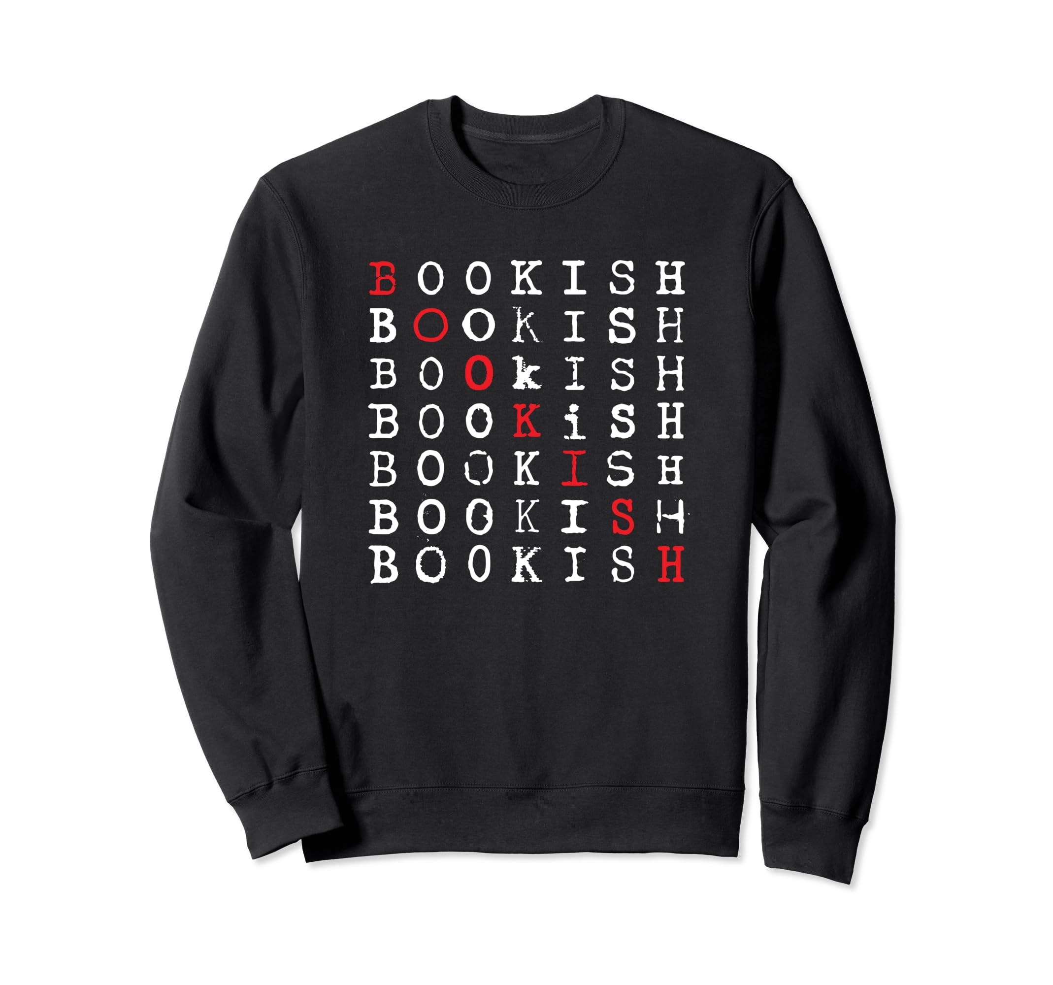 Bookish Repeat Library Book Nerd Sweatshirt - Fun Novelty Design Unisex - T-Shirt, Sweatshirt, Hoodie