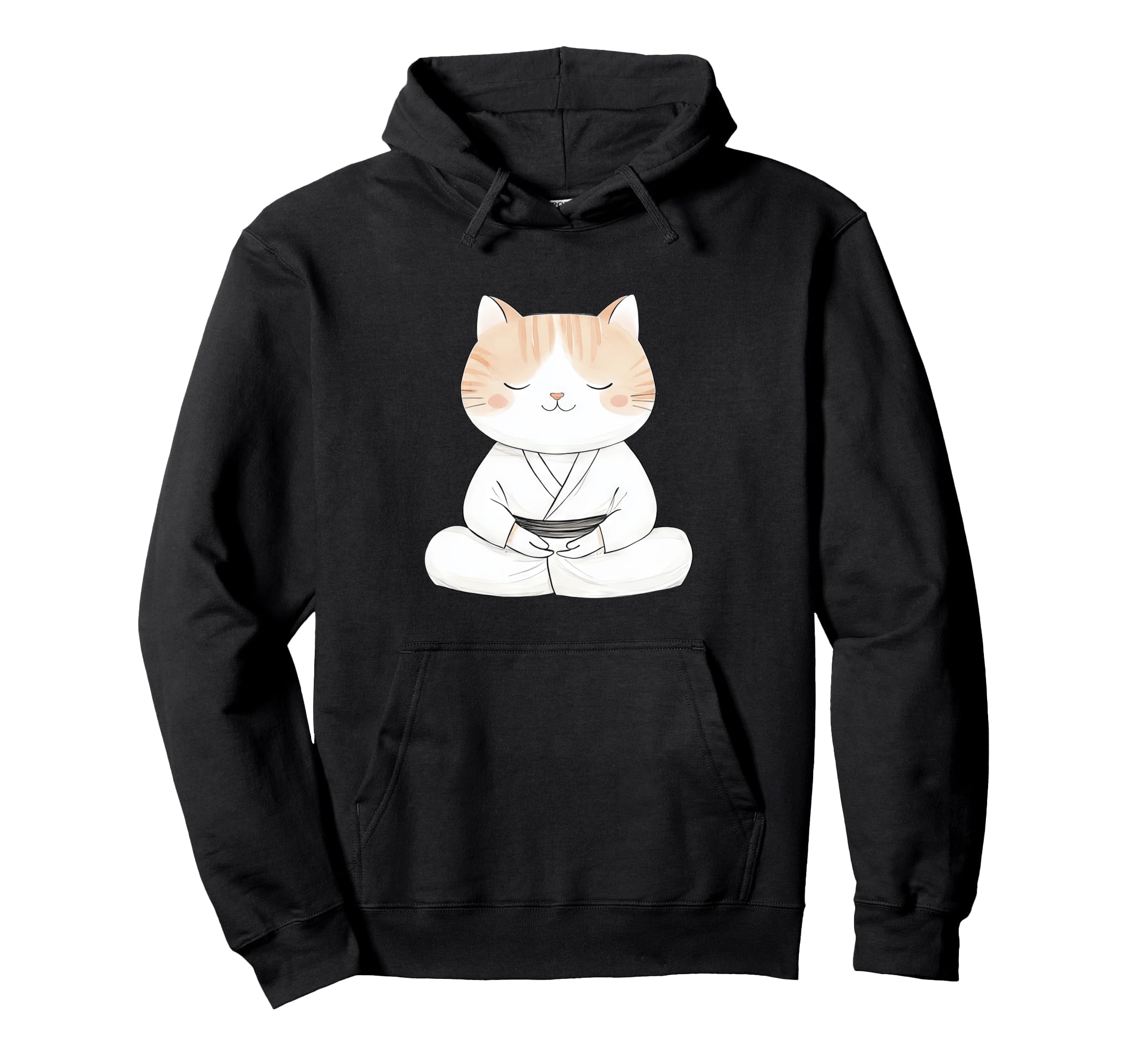 Zen Cat Meditation Art Yoga And Hoodie - Streetwear Style Men Women - T-Shirt, Sweatshirt, Hoodie