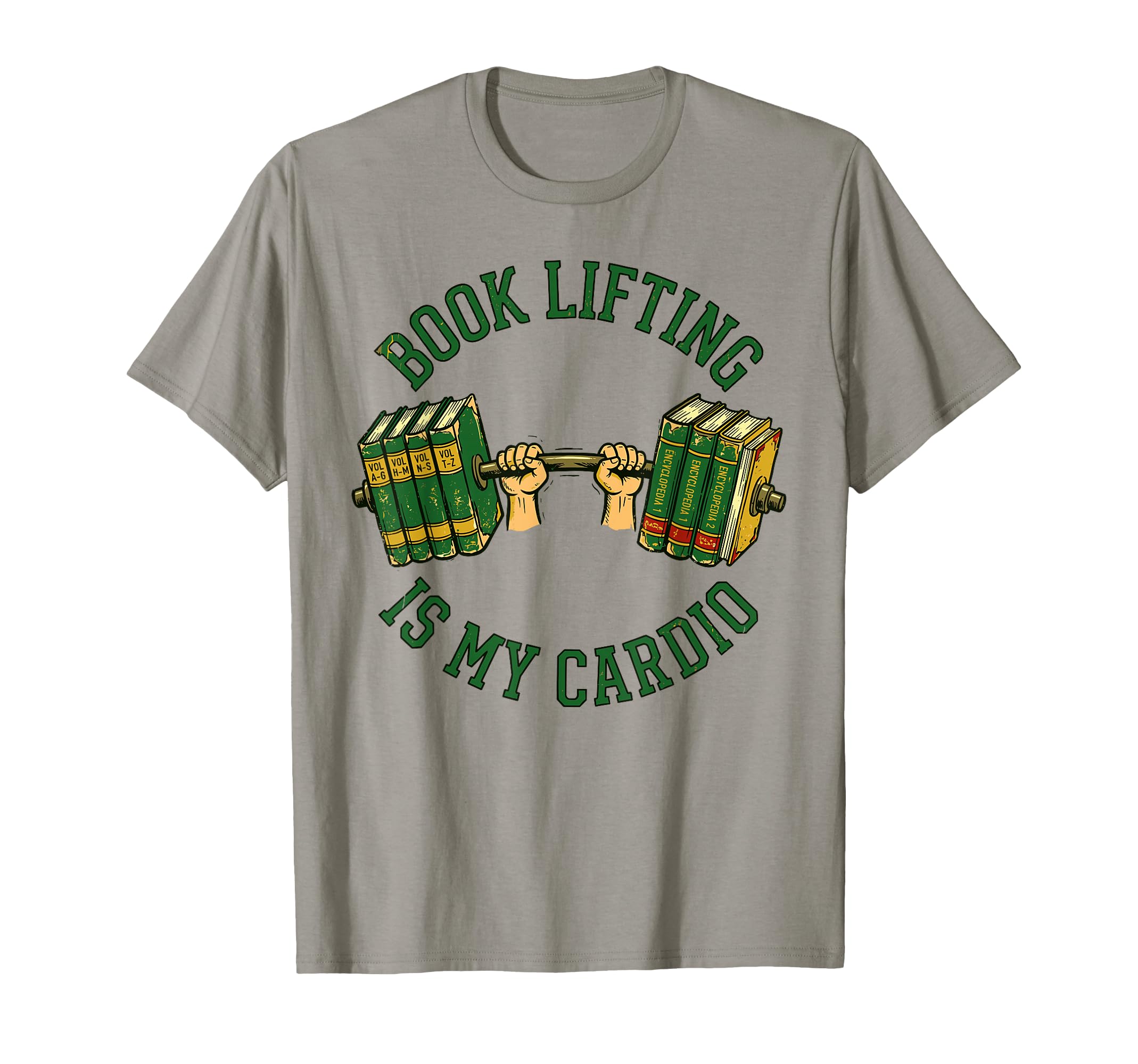 Book Lifting Is My Cardio Gym Reading T-Shirt - Minimalist Print Men Women - T-Shirt, Sweatshirt, Hoodie
