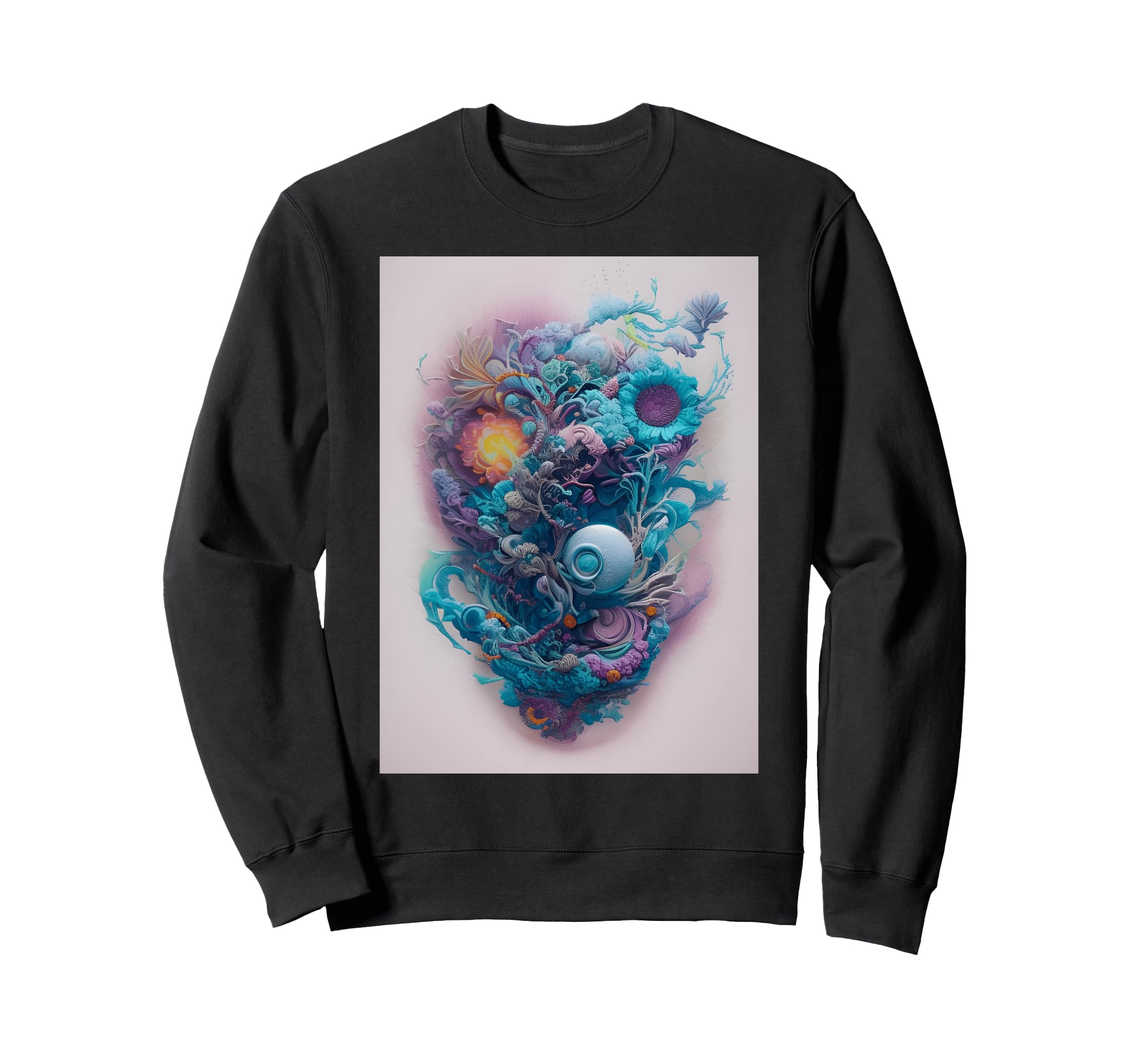 Relax And Take Deep Breath Floral Ai Sweatshirt - Graphic Print for Adults - T-Shirt, Sweatshirt, Hoodie
