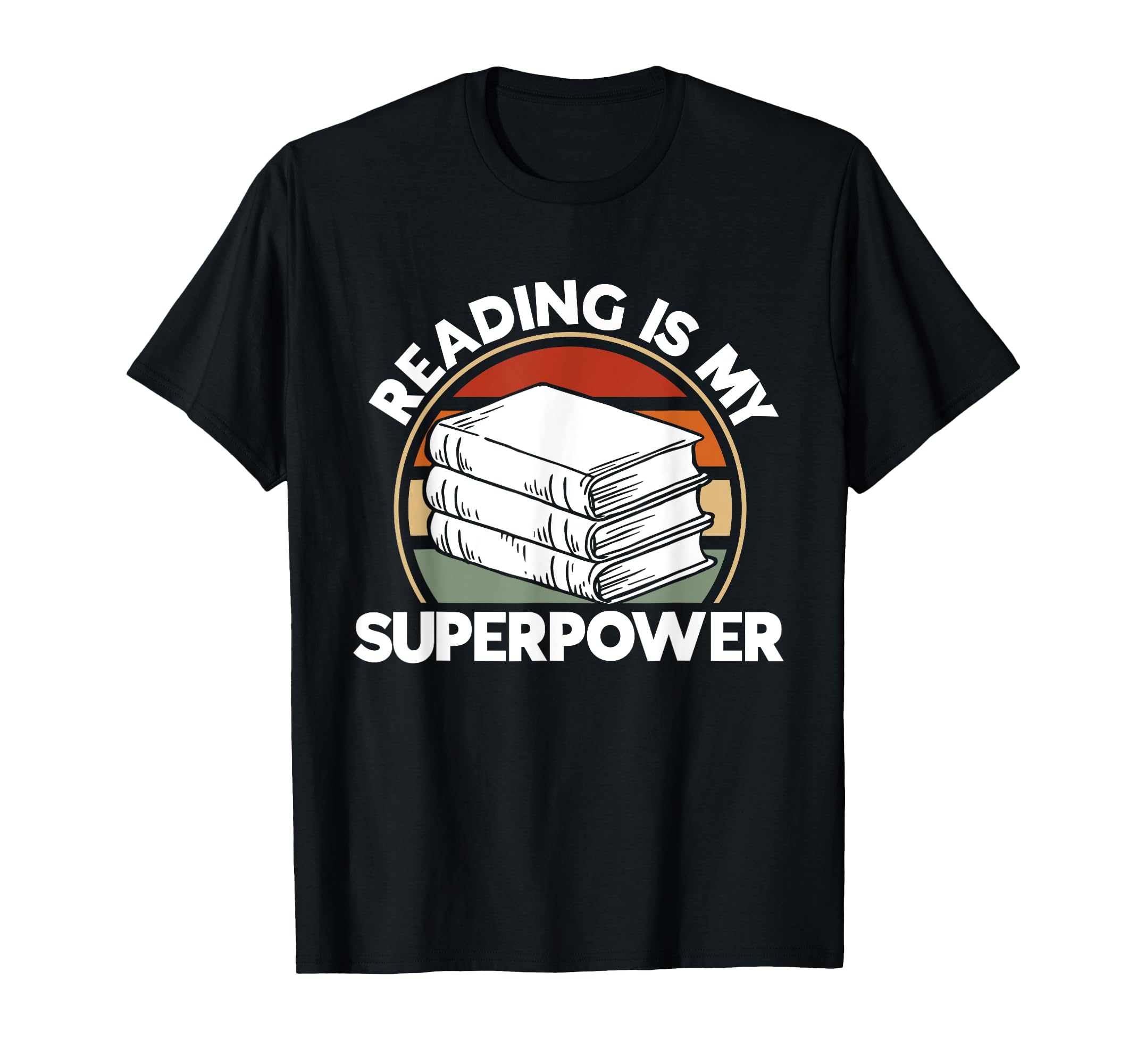 Reading Is My Superpower Book Nerd T-Shirt - Custom Art Print for Adults - T-Shirt, Sweatshirt, Hoodie