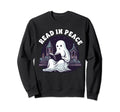 Ghost Book Read Peace Librarian Sweatshirt - Graphic Print for Adults - T-Shirt, Sweatshirt, Hoodie