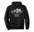 Flow Otter Parent Child Relax Hoodie - Novelty Apparel for Adults - T-Shirt, Sweatshirt, Hoodie
