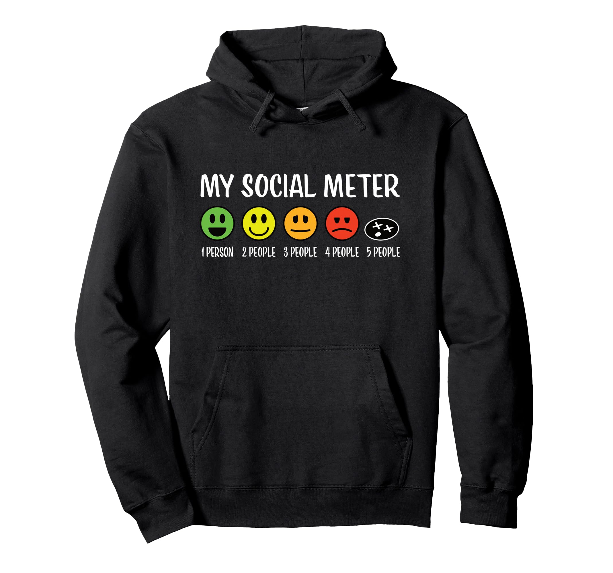 My Social Meter Funny Introvert Too Hoodie - Aesthetic Graphic Men Women - T-Shirt, Sweatshirt, Hoodie