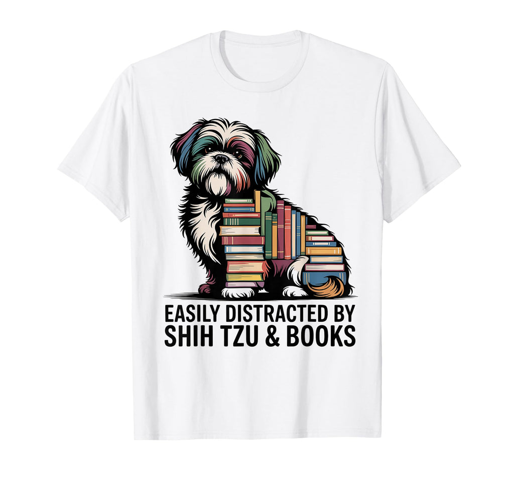 Shih Tzu Dog Shihtzu Dog Books T-Shirt - Aesthetic Graphic for Adults - T-Shirt, Sweatshirt, Hoodie