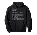 Funny Introvert Plans Introvert Hoodie - Custom Art Print Men Women - T-Shirt, Sweatshirt, Hoodie