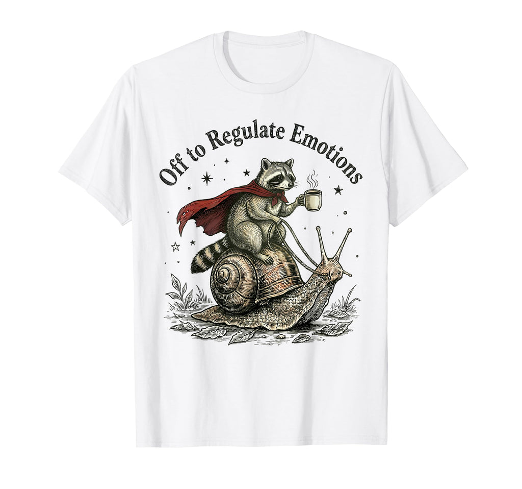 Off To Regulate Emotions Funny T-Shirt - Novelty Apparel for Adults - T-Shirt, Sweatshirt, Hoodie