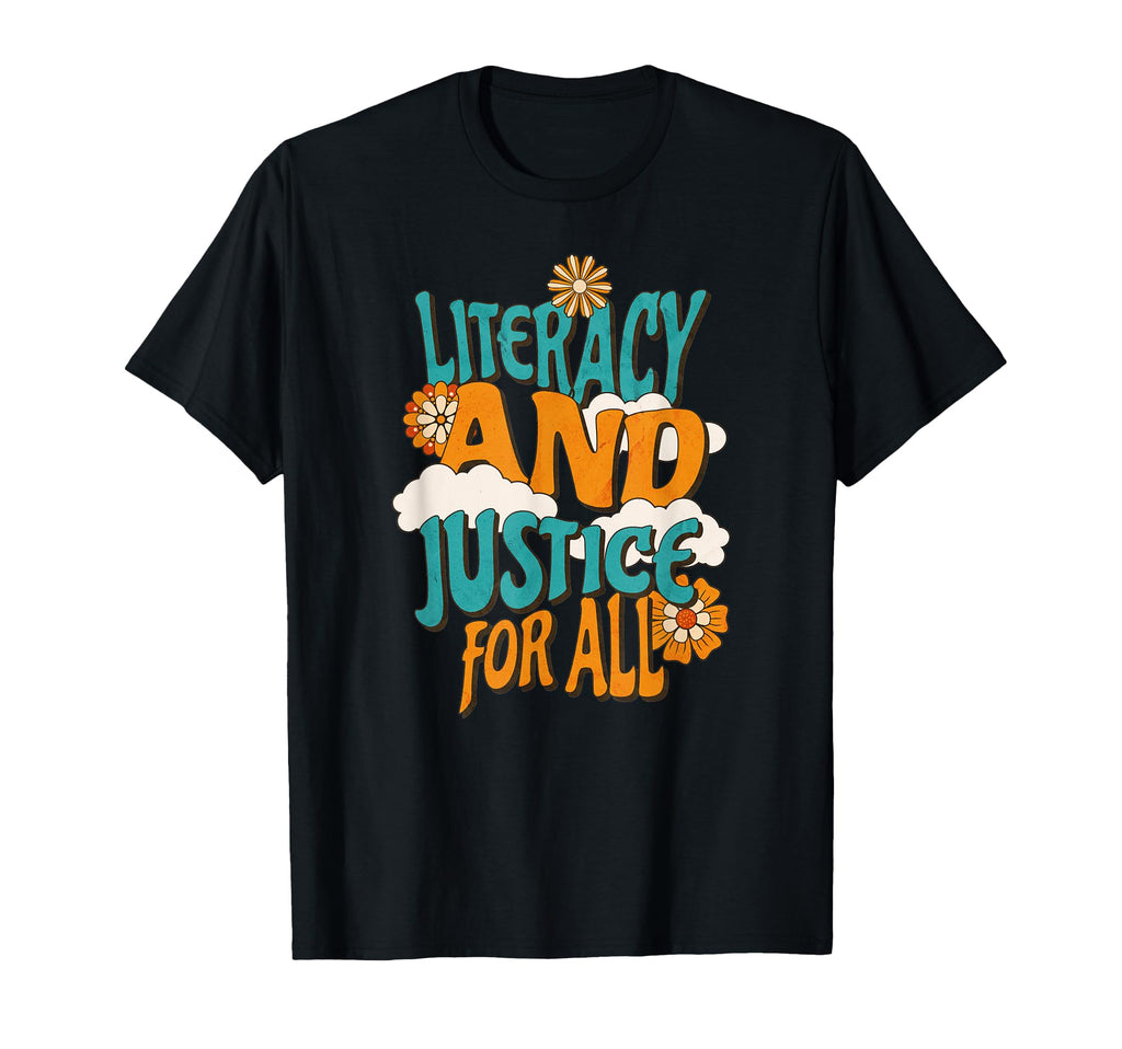 Literacy And Justice All Bookworm T-Shirt - Casual Everyday Wear Unisex - T-Shirt, Sweatshirt, Hoodie