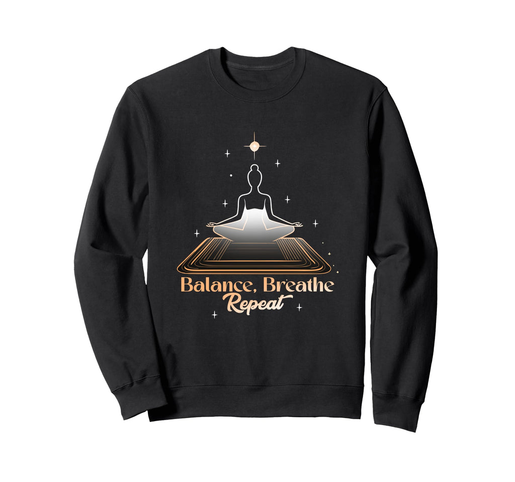 Balance Mindfulness Meditation Yoga T-Shirt - Fun Novelty Design Men Women - T-Shirt, Sweatshirt, Hoodie