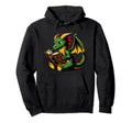 Dragon Reading Book Bookworm Books Hoodie - Aesthetic Graphic for Adults - T-Shirt, Sweatshirt, Hoodie