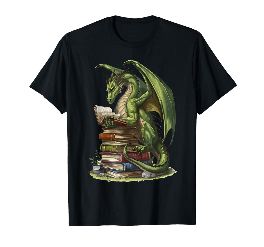 Bookworm Dragons Reading Book Love T-Shirt - Streetwear Style for Adults - T-Shirt, Sweatshirt, Hoodie