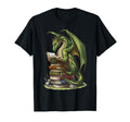 Bookworm Dragons Reading Book Love T-Shirt - Streetwear Style for Adults - T-Shirt, Sweatshirt, Hoodie