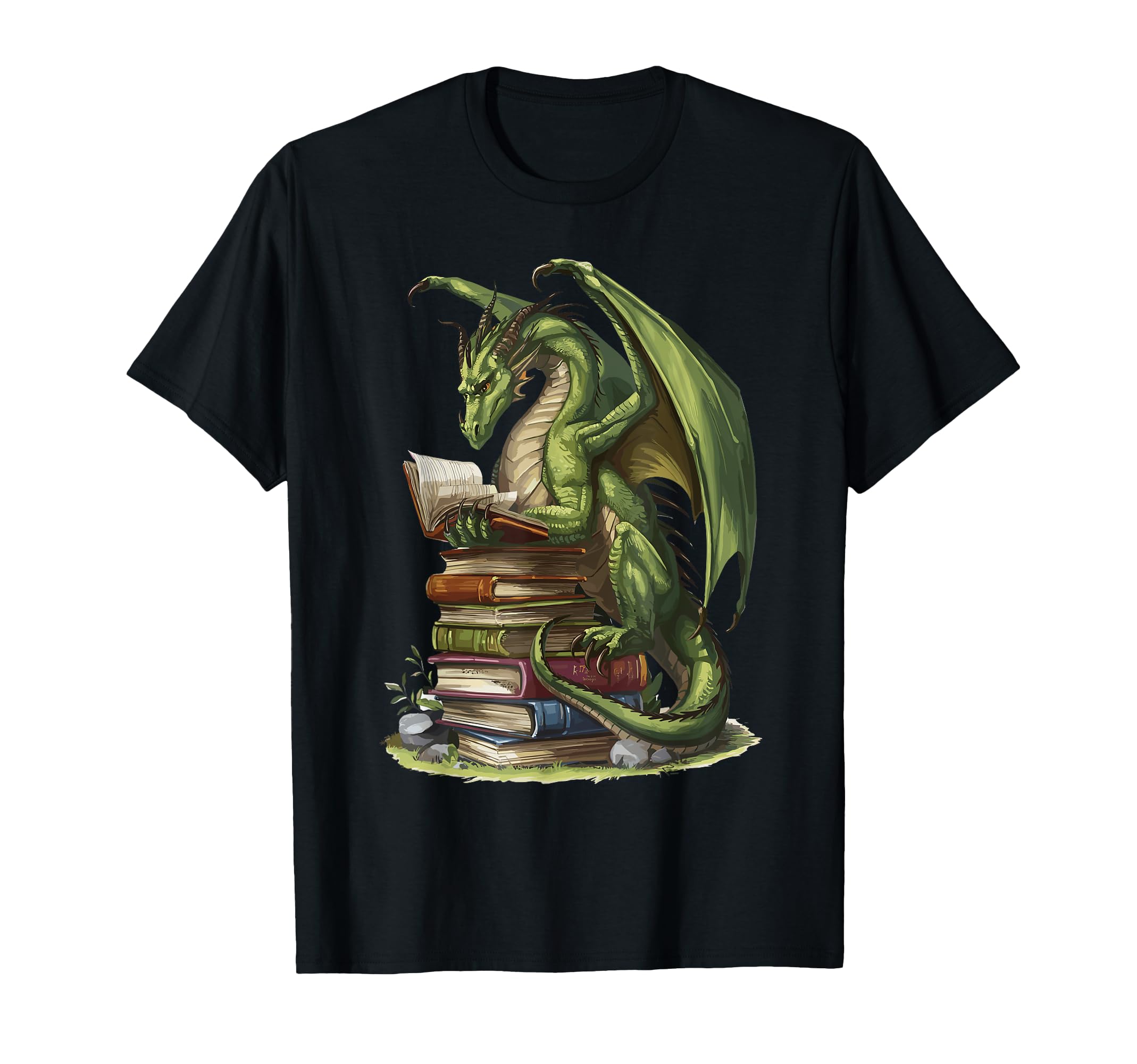 Bookworm Dragons Reading Book Love T-Shirt - Streetwear Style for Adults - T-Shirt, Sweatshirt, Hoodie