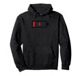 Depression Awareness Low Battery Icon Hoodie - Graphic Print Men Women - T-Shirt, Sweatshirt, Hoodie