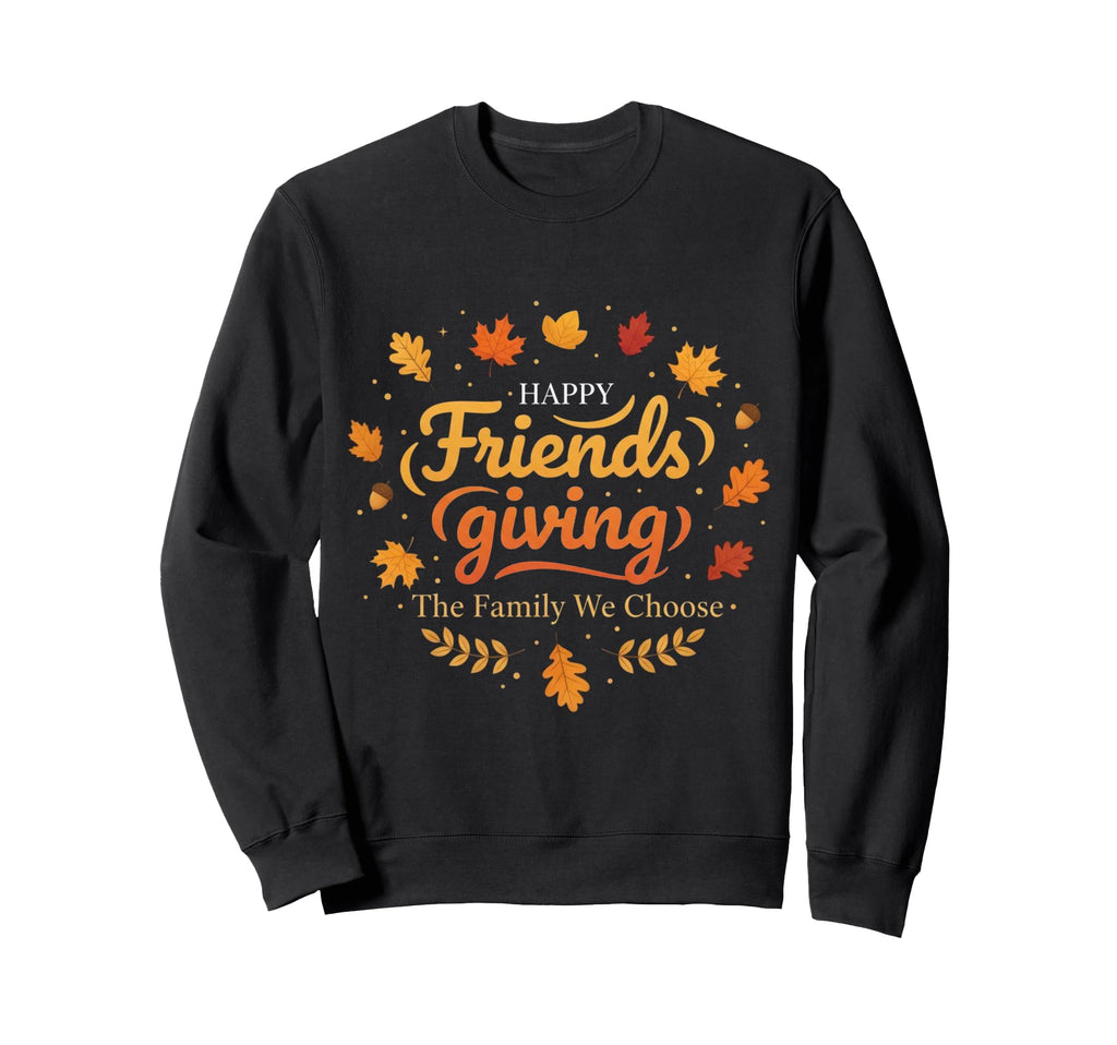 Happy Friendsgiving Family We Choose Sweatshirt - Graphic Print Unisex - T-Shirt, Sweatshirt, Hoodie
