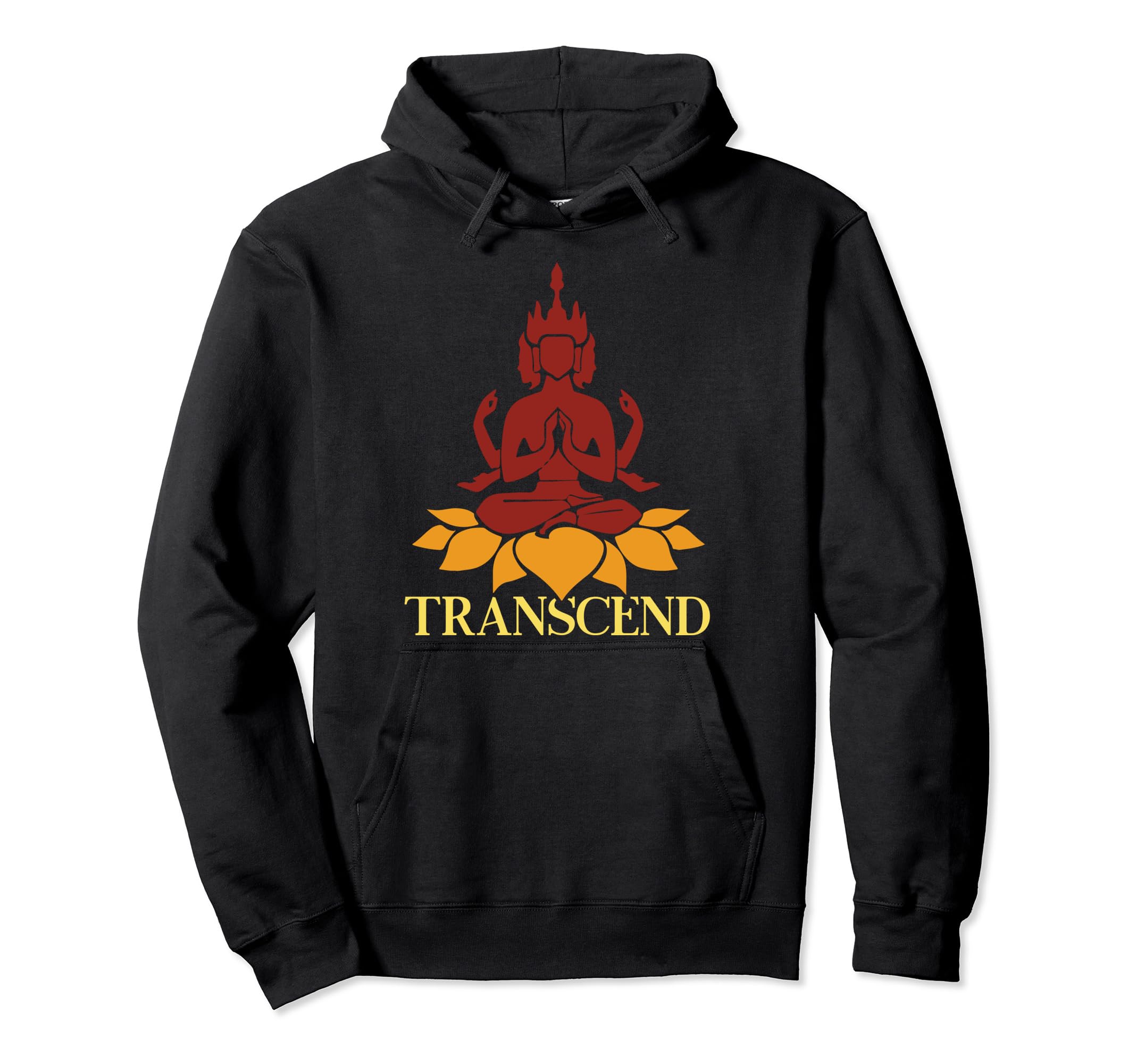 Transcend Meditation Spiritual Yoga Hoodie - Fun Novelty Design Men Women - T-Shirt, Sweatshirt, Hoodie