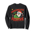 Overstimulated But Festive Funny Sweatshirt - Unique Graphic for Adults - T-Shirt, Sweatshirt, Hoodie