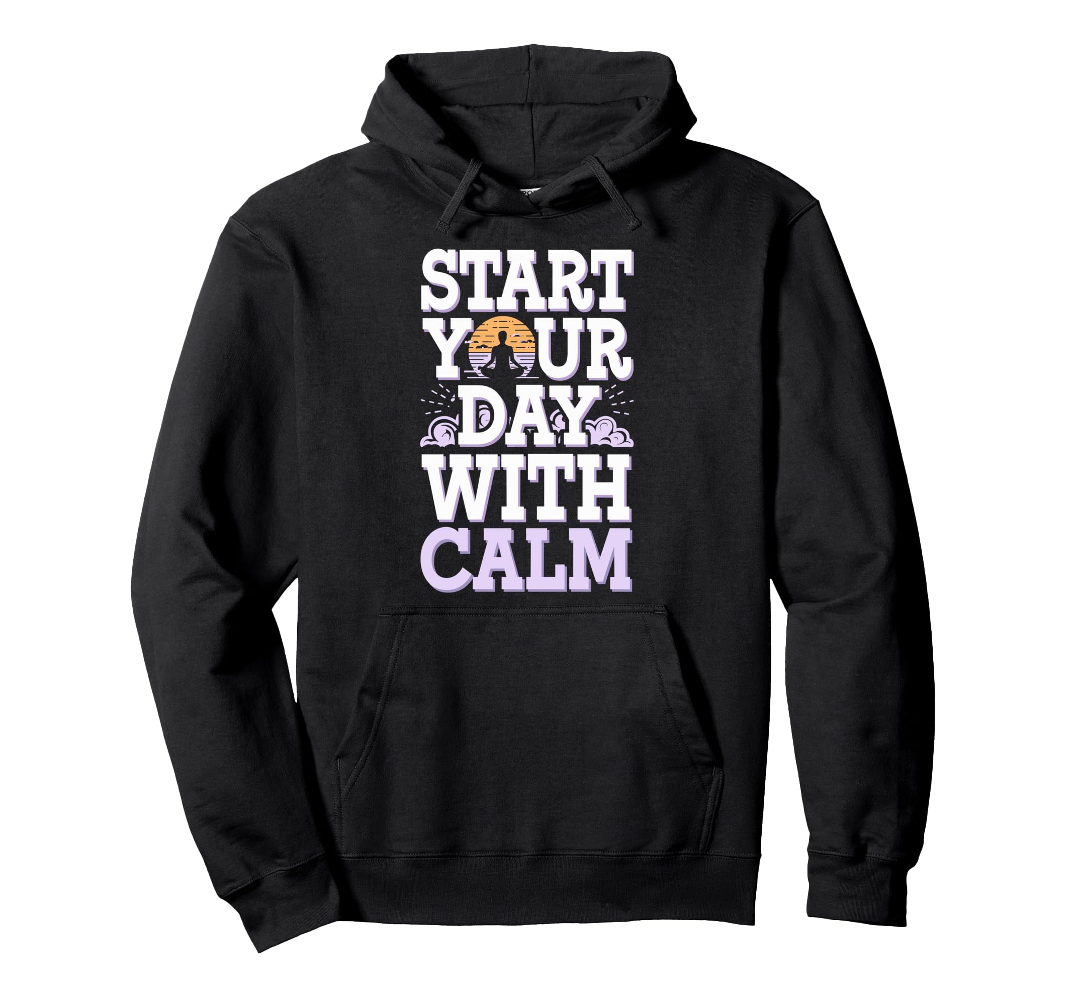 Morning Routine Peaceful Mornings Self Hoodie - Trendy Graphic Men Women - T-Shirt, Sweatshirt, Hoodie