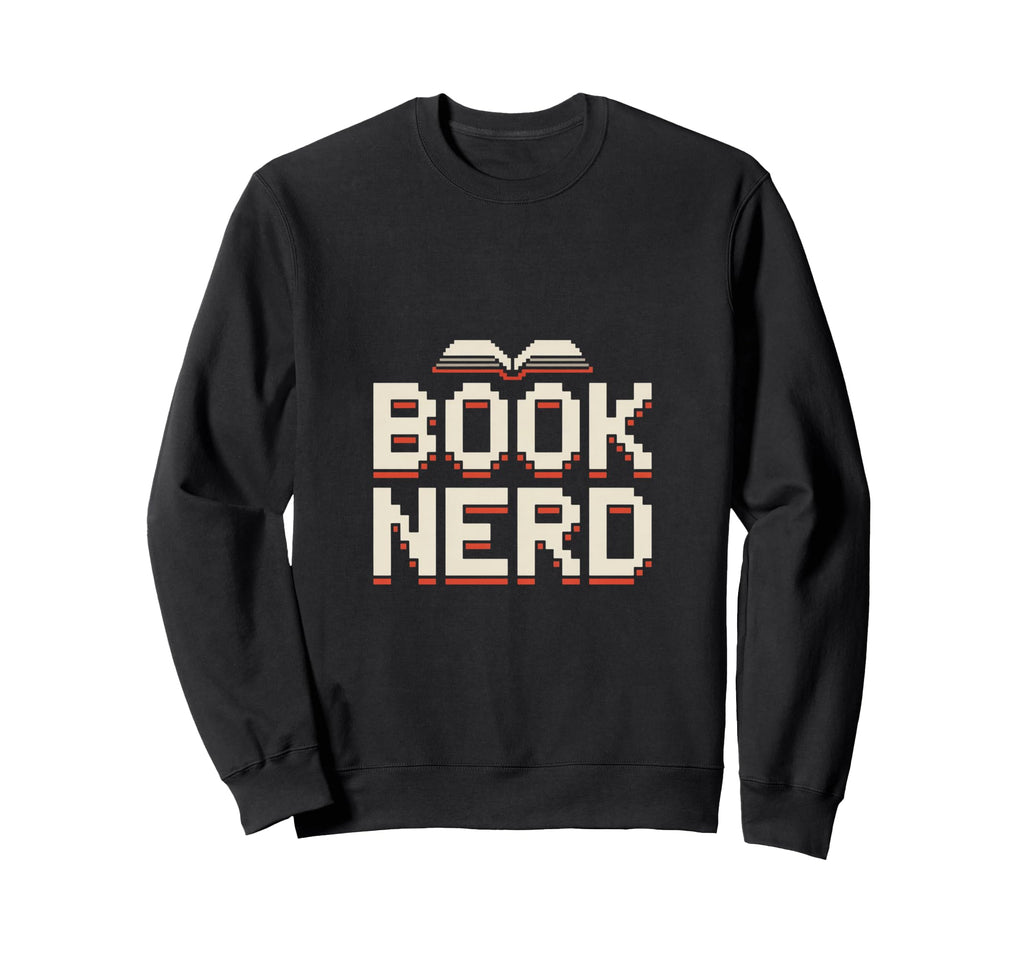 Book Nerd Pixel Reading Librarian Sweatshirt - Streetwear Style Unisex - T-Shirt, Sweatshirt, Hoodie