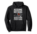 Mystery Crime Book Club Suspense Fiction Hoodie - Minimalist Print Unisex - T-Shirt, Sweatshirt, Hoodie