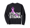 Stop Stigma End Addiction Purple Sweatshirt - Graphic Print Men Women - T-Shirt, Sweatshirt, Hoodie