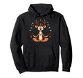 Meditation Deer Yoga Pose Relaxing Hoodie - Novelty Apparel Men Women - T-Shirt, Sweatshirt, Hoodie